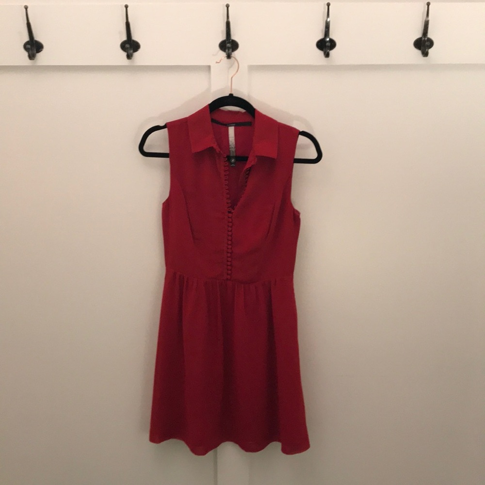 Kensie red sleeveless dress